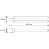 Полотенцедержатель WasserKRAFT Kammel K-8331 поворотный
