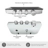 Смеситель для ванны WasserKRAFT Elbe 7499 Thermo с термостатом