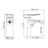 Смеситель для биде WasserKRAFT Aisch 5506