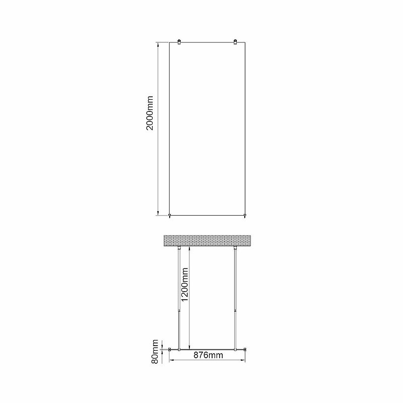Душевая перегородка WasserKRAFT Vechte 90 60W39