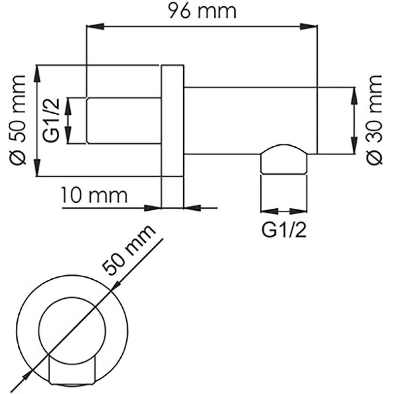 Шланговое подключение WasserKRAFT Elbe A082