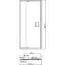 Душевая дверь WasserKRAFT Berkel 80 48P27