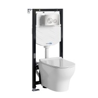 Комплект унитаза с инсталляцией WasserKRAFT Aller 10TLT.010.ME.BN02.H001
