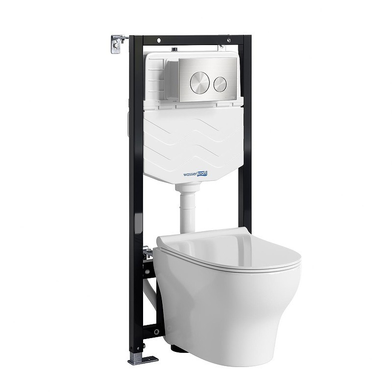 Комплект унитаза с инсталляцией WasserKRAFT Aller 10TLT.010.ME.BN02.H001