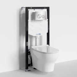 Комплект унитаза с инсталляцией WasserKRAFT Aller 10TLT.010.ME.BN02.H001