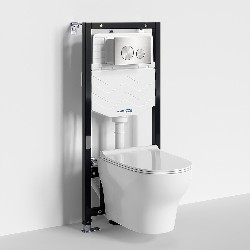 Комплект унитаза с инсталляцией WasserKRAFT Aller 10TLT.010.ME.BN02.H001