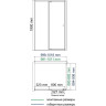 Душевой уголок WasserKRAFT Aula 100х90 11P22