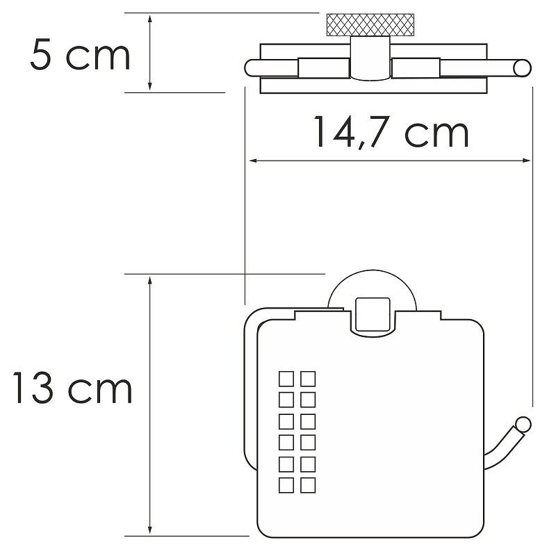 Держатель туалетной бумаги WasserKRAFT Mosel K-46625 с крышкой