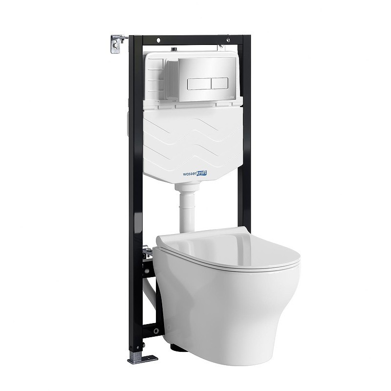 Комплект унитаза с инсталляцией WasserKRAFT Aller 10TLT.010.ME.CH03.H001