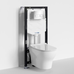 Комплект унитаза с инсталляцией WasserKRAFT Aller 10TLT.010.ME.CH03.H001