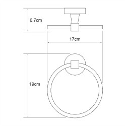 Кольцо для полотенец WasserKRAFT Isen K-4060