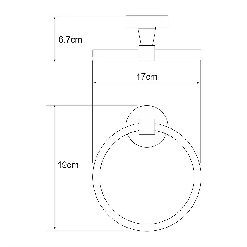 Кольцо для полотенец WasserKRAFT Isen K-4060