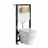 Комплект унитаза с инсталляцией WasserKRAFT Aller 10TLT.010.ME.MG02.H001