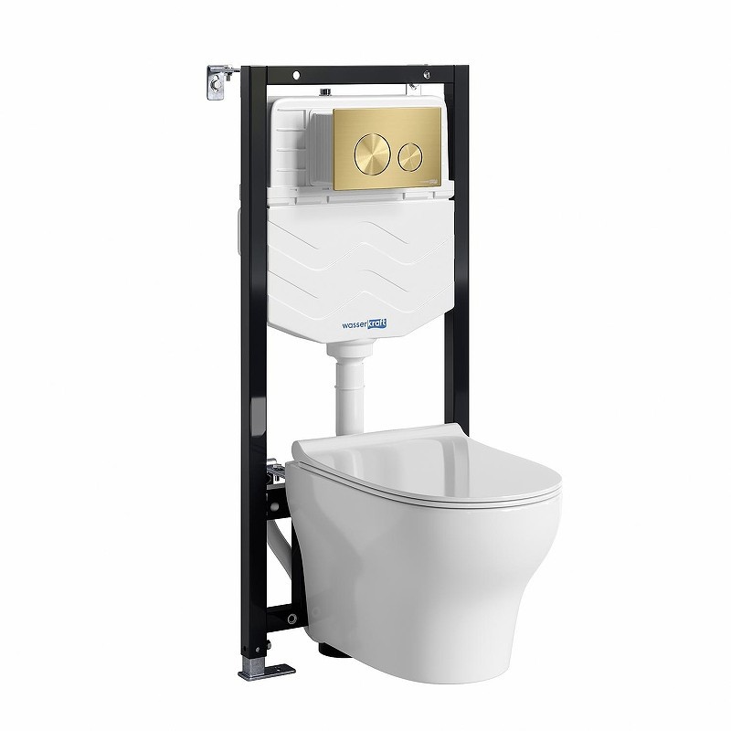 Комплект унитаза с инсталляцией WasserKRAFT Aller 10TLT.010.ME.MG02.H001