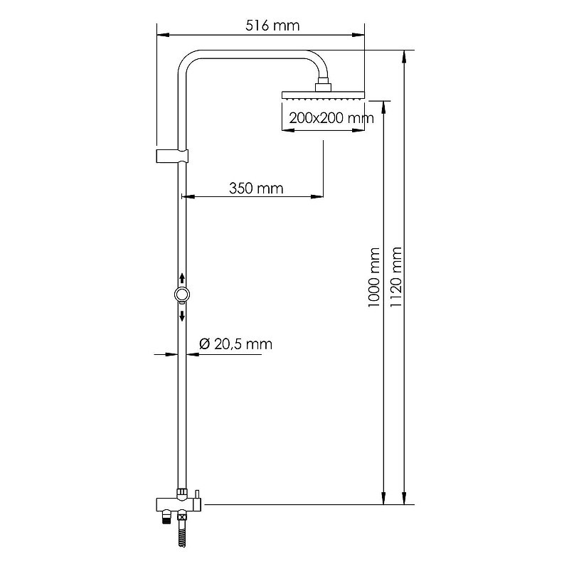 Душевая система WasserKRAFT A1302L.041