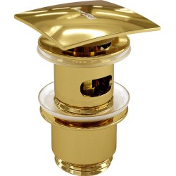 донный клапан WasserKRAFT Sauer A168 click-clack