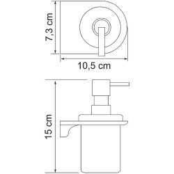 Дозатор для жидкого мыла WasserKRAFT Kammel K-8399W