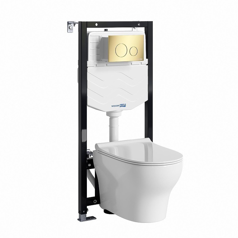 Комплект унитаза с инсталляцией WasserKRAFT Aller 10TLT.010.ME.PG02.H001