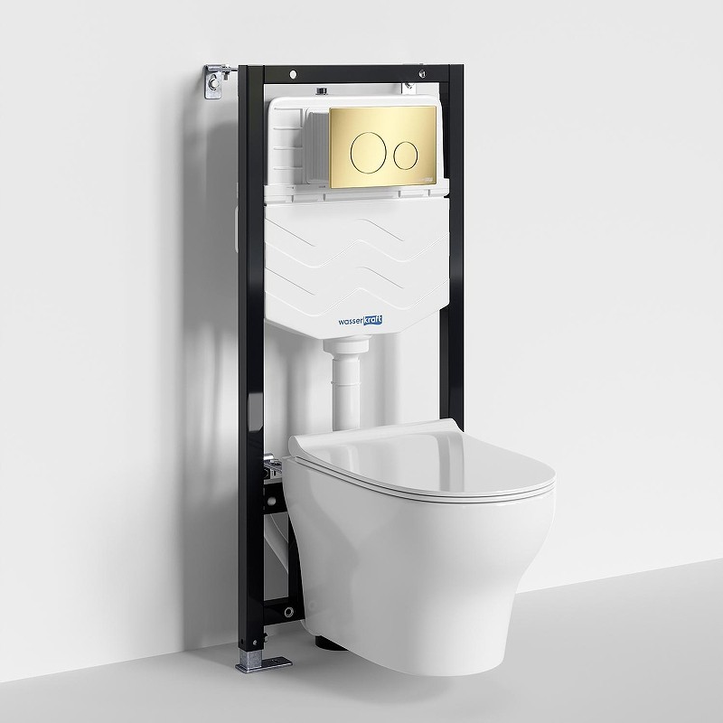 Комплект унитаза с инсталляцией WasserKRAFT Aller 10TLT.010.ME.PG02.H001