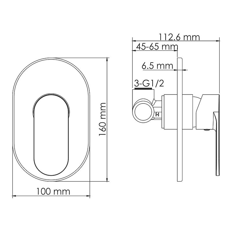 Гигиенический душ WasserKRAFT Elbe A117451