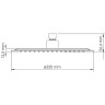 Верхний душ WasserKRAFT Asphe A329