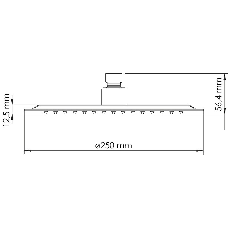 Верхний душ WasserKRAFT Asphe A329