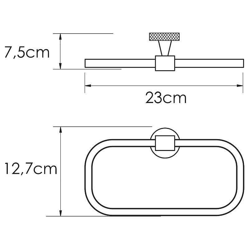 Кольцо для полотенец WasserKRAFT Mosel K-46660