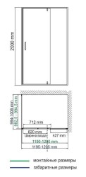 Душевой уголок WasserKRAFT Spree 120х100 14P10