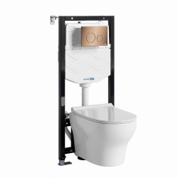 Комплект унитаза с инсталляцией WasserKRAFT Aller 10TLT.010.ME.RG02.H001