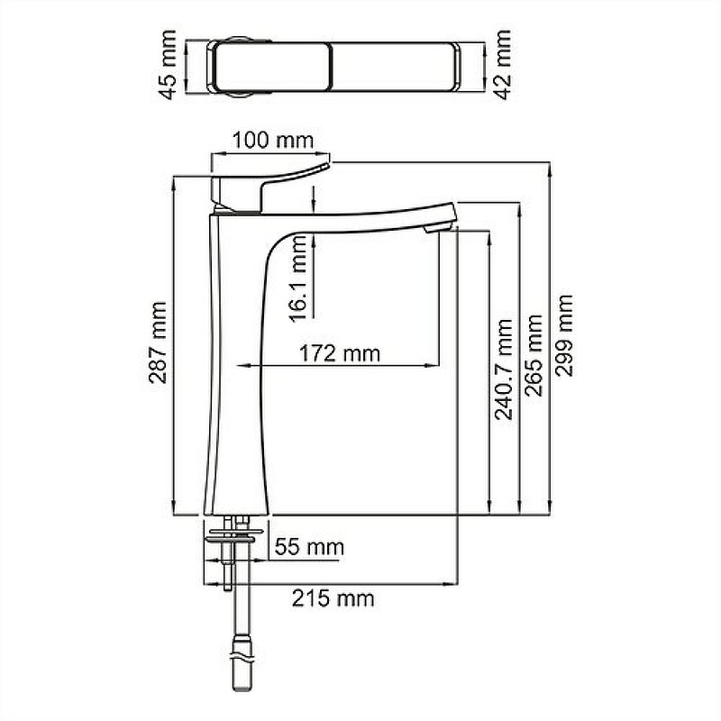 Смеситель для раковины WasserKRAFT Aller 1063H