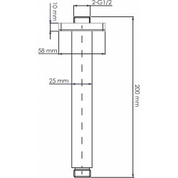 Кронштейн для верхнего душа WasserKRAFT A235