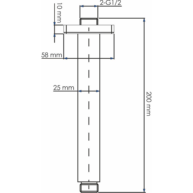 Кронштейн для верхнего душа WasserKRAFT A235
