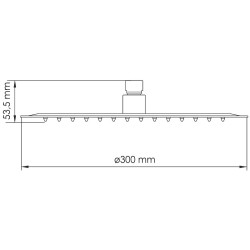 Верхний душ WasserKRAFT Asphe A332