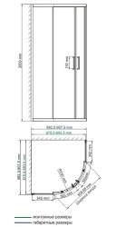 Душевой уголок WasserKRAFT Dill 90x90 61S01