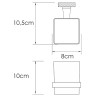 Стакан для зубных щеток WasserKRAFT Tauber K-64428