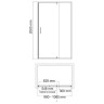 Душевая дверь WasserKRAFT Spree 100 14P12