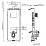 монтажная рама WasserKRAFT Salm 27TLT.010.ME.BL.WH04 для унитаза