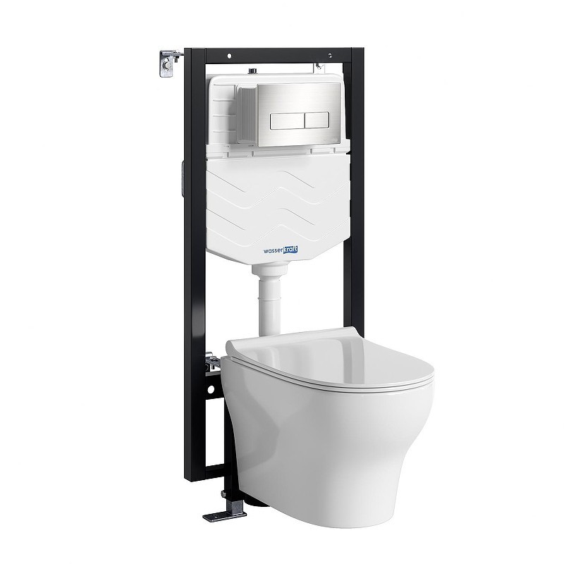 Комплект унитаза с инсталляцией WasserKRAFT Vils 56TLT.010.ME.BN03.H001