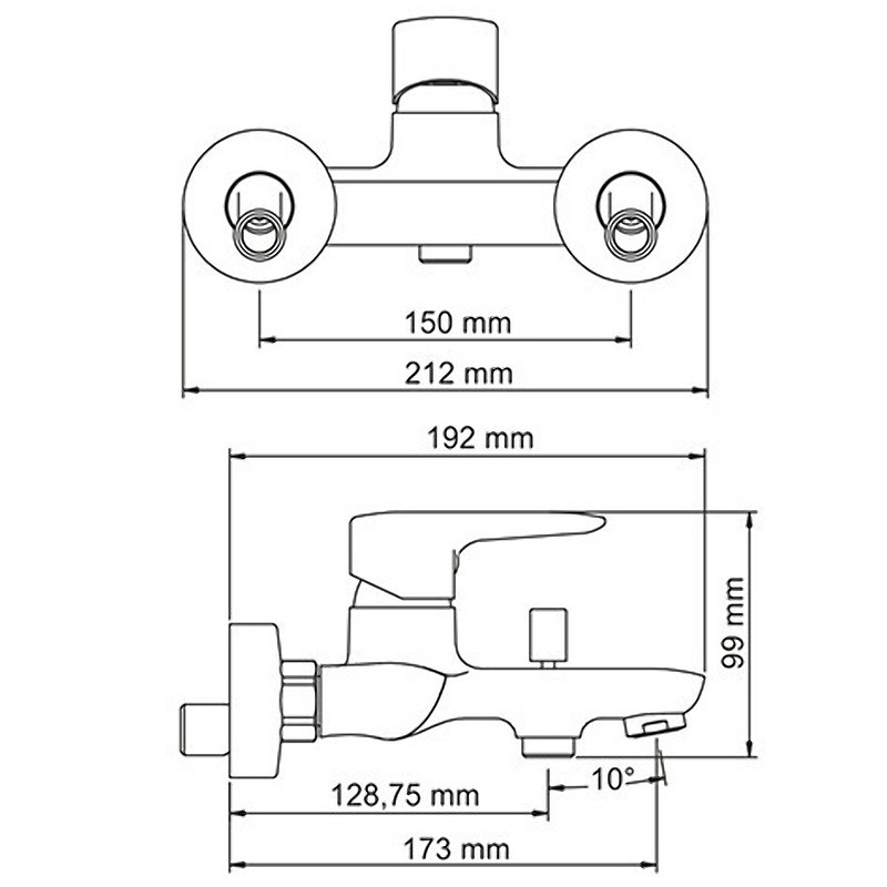 Смеситель для ванны WasserKRAFT Vils 5601
