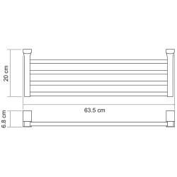 Полка для полотенец WasserKRAFT Leine K-5011W