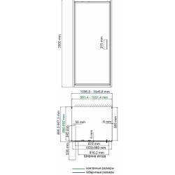 Душевой уголок WasserKRAFT Salm 100x90 27I41