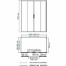Душевой уголок WasserKRAFT Lippe 170x90 45S54