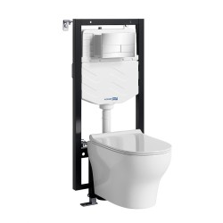 Комплект унитаза с инсталляцией WasserKRAFT Vils 56TLT.010.ME.CH04.H001
