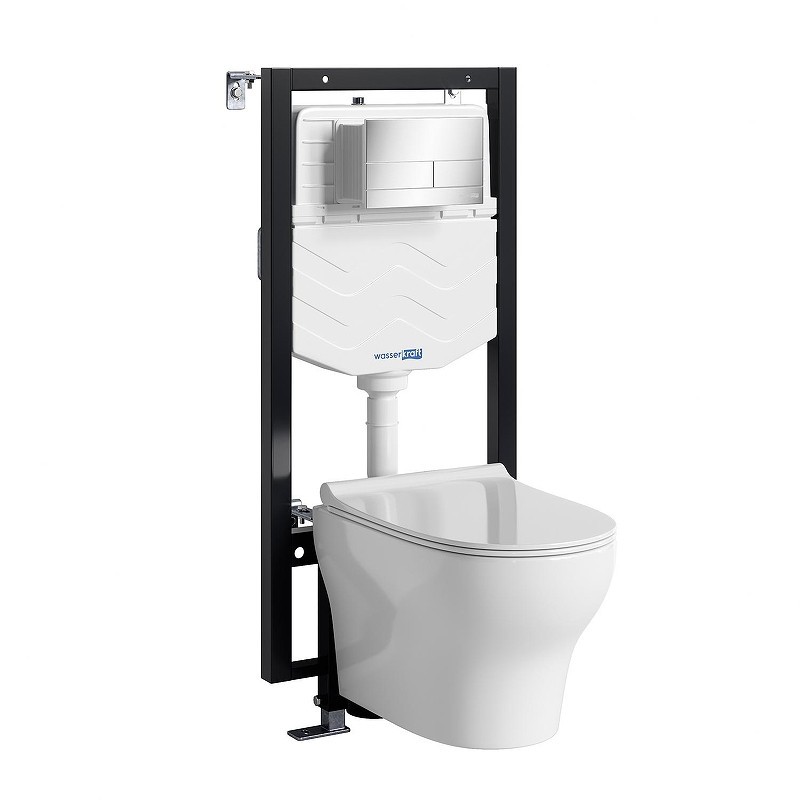 Комплект унитаза с инсталляцией WasserKRAFT Vils 56TLT.010.ME.CH04.H001