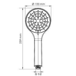 Ручной душ WasserKRAFT A356