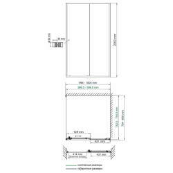Душевой уголок WasserKRAFT Dill 100x80 61S17