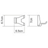 Крючок WasserKRAFT Abens K-3223D