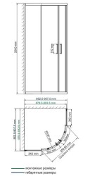 Душевой уголок WasserKRAFT Tauber 90х90 64S01
