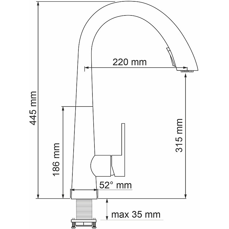 Смеситель для кухни WasserKRAFT A8617