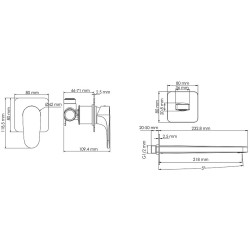 Смеситель для раковины WasserKRAFT Asphe A7751.289